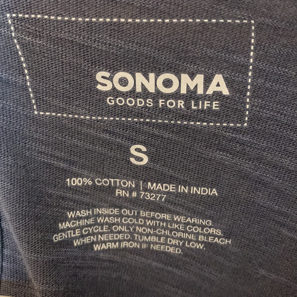 Sonoma Blue Babydoll Eyelet Accent Tee - Picture 3 of 3